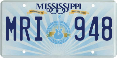 MS license plate MRI948