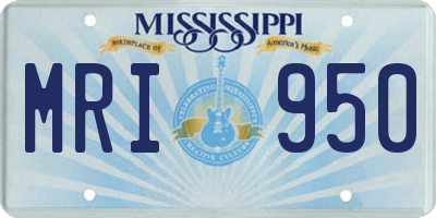 MS license plate MRI950