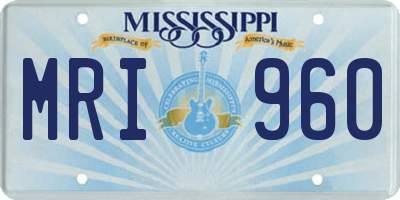 MS license plate MRI960