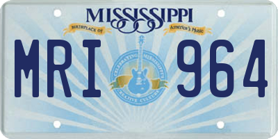 MS license plate MRI964