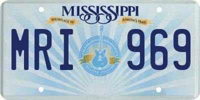 MS license plate MRI969