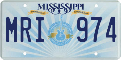 MS license plate MRI974