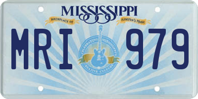MS license plate MRI979
