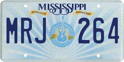 MS license plate MRJ264