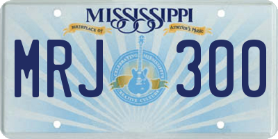 MS license plate MRJ300