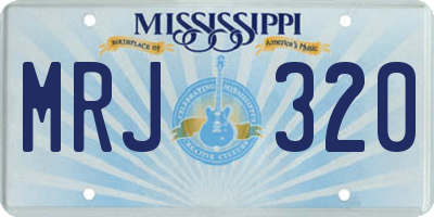 MS license plate MRJ320