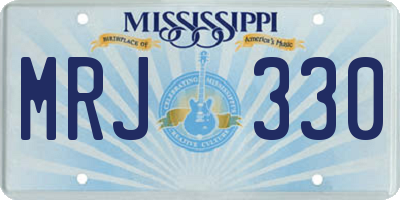 MS license plate MRJ330