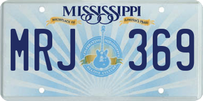MS license plate MRJ369