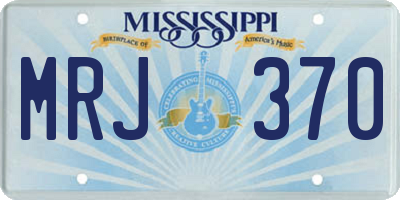 MS license plate MRJ370