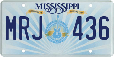 MS license plate MRJ436
