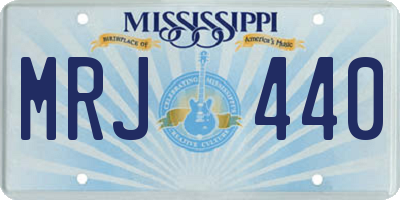 MS license plate MRJ440