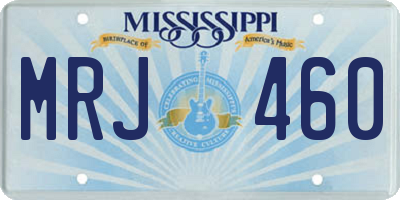MS license plate MRJ460