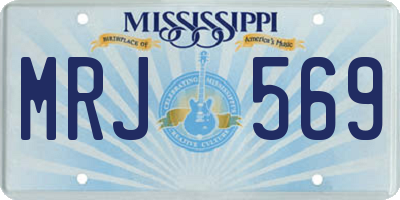 MS license plate MRJ569