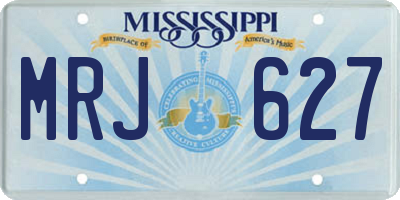 MS license plate MRJ627