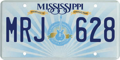 MS license plate MRJ628