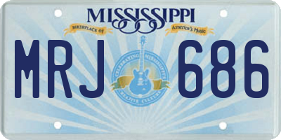 MS license plate MRJ686