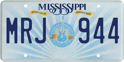 MS license plate MRJ944