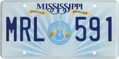 MS license plate MRL591