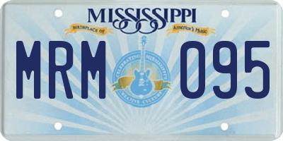 MS license plate MRM095