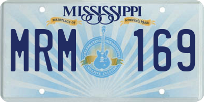 MS license plate MRM169