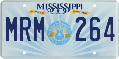 MS license plate MRM264