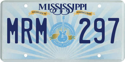 MS license plate MRM297