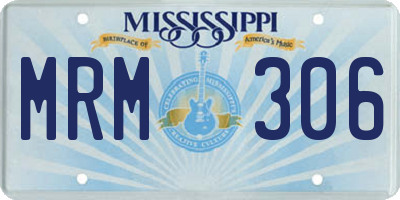 MS license plate MRM306
