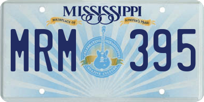 MS license plate MRM395