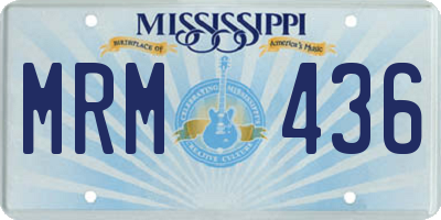 MS license plate MRM436