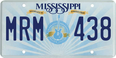 MS license plate MRM438