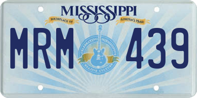 MS license plate MRM439