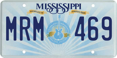MS license plate MRM469