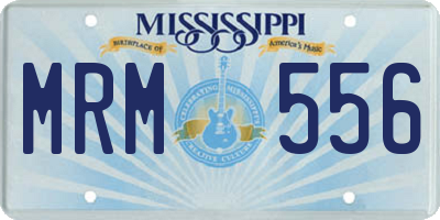 MS license plate MRM556