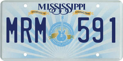 MS license plate MRM591