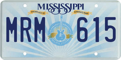 MS license plate MRM615