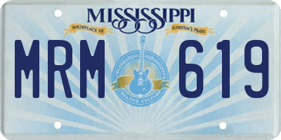 MS license plate MRM619