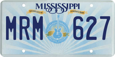 MS license plate MRM627