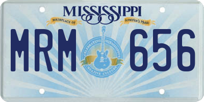 MS license plate MRM656