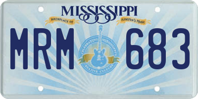 MS license plate MRM683