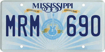 MS license plate MRM690