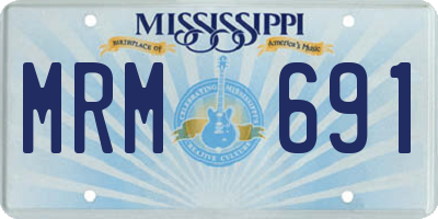 MS license plate MRM691