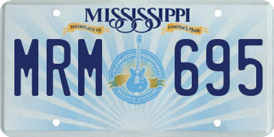 MS license plate MRM695
