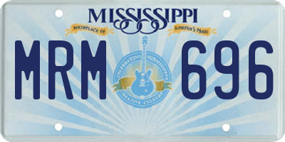 MS license plate MRM696