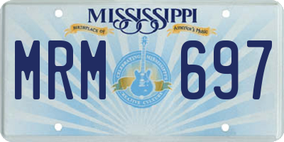 MS license plate MRM697