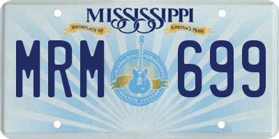 MS license plate MRM699