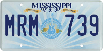 MS license plate MRM739