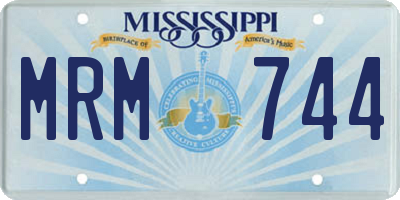 MS license plate MRM744