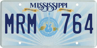 MS license plate MRM764