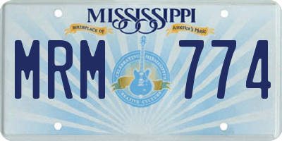 MS license plate MRM774