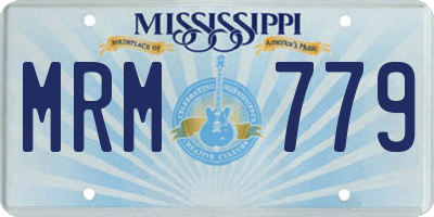 MS license plate MRM779